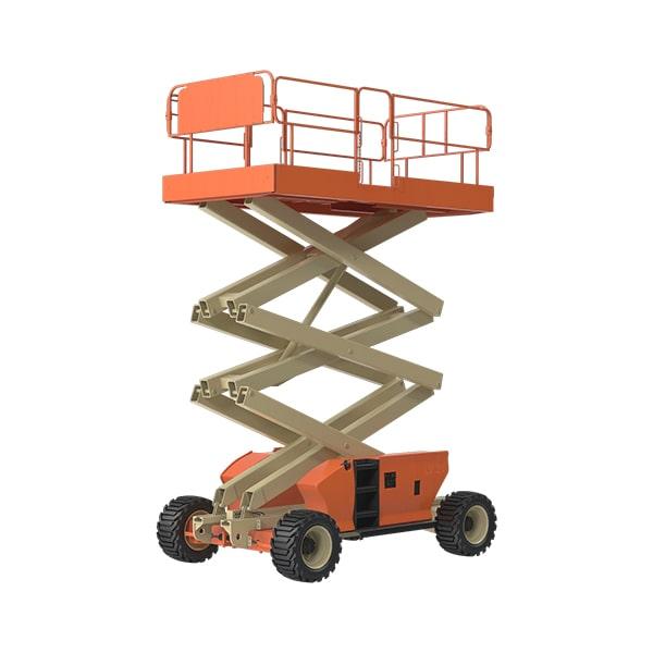 each scissor lift features a maximum weight capacity that must not be exceeded for safe operation